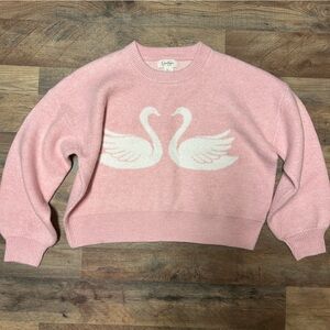 jessica simpson cute pink swan sweater